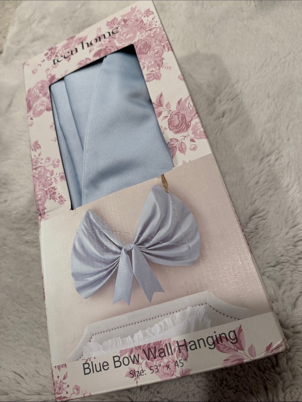 Light Blue Bow Wall Hanging